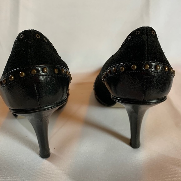 Sublime Nine West Black Studded Heels! - Picture 6 of 7